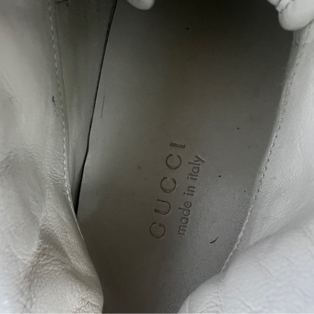 Gucci Gray and Cream High-Top Sneakers - Picture 7 of 17